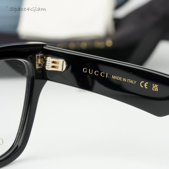 Gucci Women Eyeglasses Black Demo Cat Eye GG1424O 005 BRAND NEW main image 7